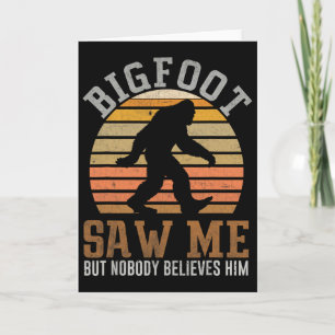 Tarjeta Diviértete Bigfoot Me Vió Regalos De Sasquatch Par