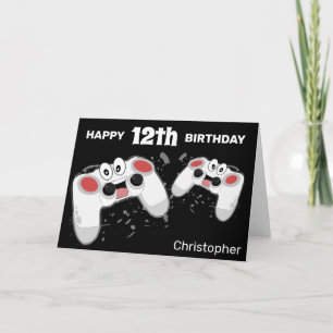Tarjeta Diviértete con Videojugador Personalizado   Edad  