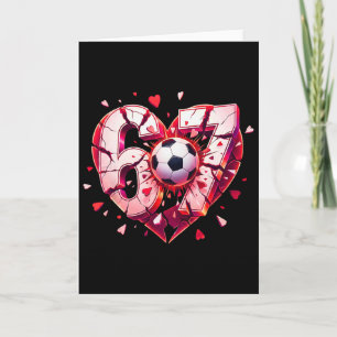 Tarjeta Diviértete Corazón de Fútbol 67 Seis Siete Valentí