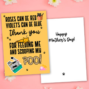 Tarjeta Diviértete Cumpleaños Feliz Día de la Madre de Gat