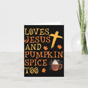 Tarjeta Diviértete en Halloween Ama a Jesús y la Especia d