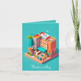 Tarjeta Diviértete en las vacaciones de Florida