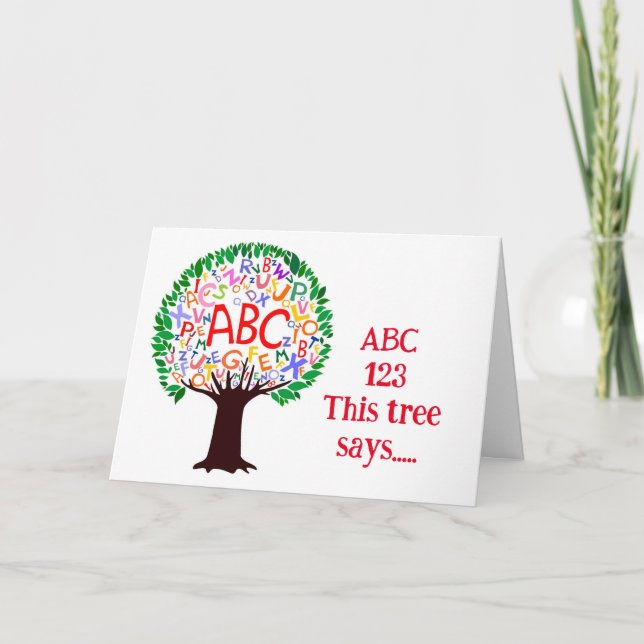 Tarjeta DIVIÉRTETE EN TU "1.er DÍA DE JARDÍN DE INFANTES" (Anverso)