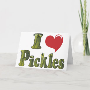 Tarjeta Diviértete Encantador Me Encantan Los Pepinillos