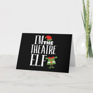 Tarjeta Diviértete Equipo De Actuación De Navidad De Elfo 