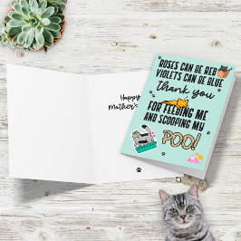 Tarjeta Diviértete Feliz Cumpleaños Azul Día de la Madre F