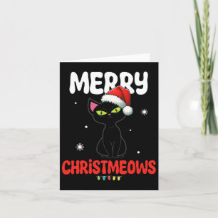 Tarjeta Diviértete Feliz Navidad Gatos Alegres Navidad Niñ