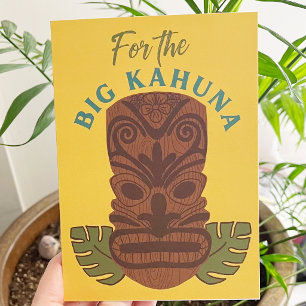 Tarjeta Diviértete Gran Kahuna Máscara Tiki Día del Padre