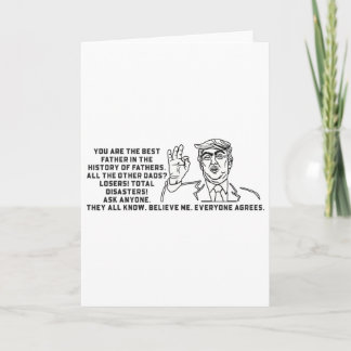Tarjeta Diviértete Gran Papá Humor Donald Trump Día del Pa