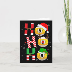 Tarjeta Diviértete Navidad Billar Ho Ho Ho Navidad Coincid