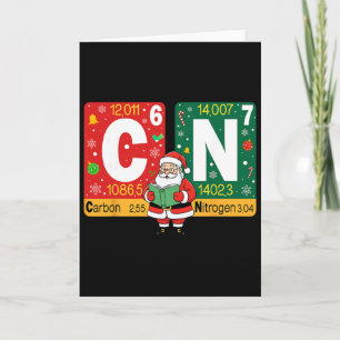 Tarjeta Diviértete Navidad Carbono Nitrógeno 67 Meme Quími