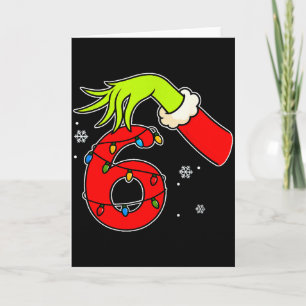 Tarjeta Diviértete Número 6 Navidad 67 Seis Siete Meme Xma