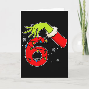 Tarjeta Diviértete Número 6 Navidad 67 Seis Siete Meme Xma