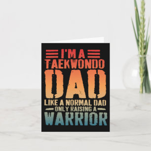 Tarjeta Diviértete Papá de Taekwondo como Papá Normal Padr