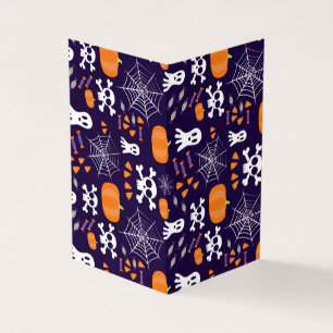 Tarjeta Diviértete patrón de Halloween