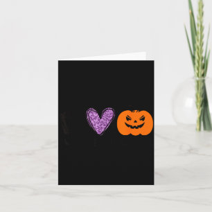 Tarjeta Diviértete Paz Amor Halloween Gato Negro