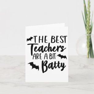 Tarjeta Diviértete Profesor de Halloween Los Mejores Maest