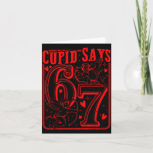 Tarjeta Diviértete San Valentín Cud Dice Seis Siete 67 Mem