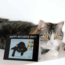 Diviértete siendo el mejor papá gato negro en el D