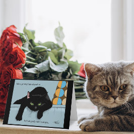 Tarjeta Diviértete siendo la Mejor Mamá de Gatos Negros y 
