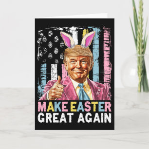 Tarjeta Diviértete Trump Haz El Conejo De Pascua Grande De