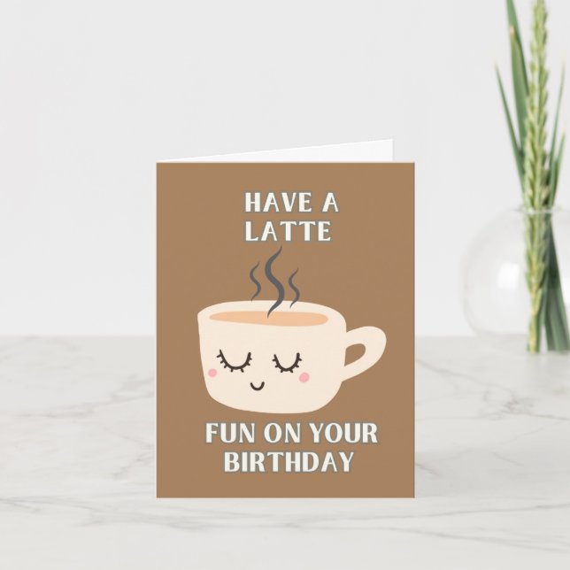 Tarjeta Diviértete Un Poco En Tu Cumpleaños (Anverso)