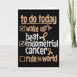 Tarjeta Diviértete Venciendo el Cáncer Endometrial Gobiern