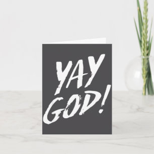 Tarjeta Diviértete Yay Dios Gráfico Jesús Religión Cristia