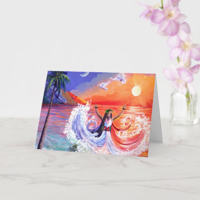 Tarjeta Divina carta de diosas femeninas (Orquídea)