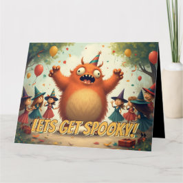 Tarjeta Divirtámonos Siniestro – Diversión de Fiesta con M