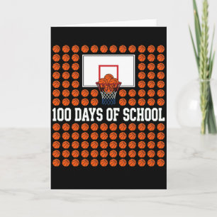 Tarjeta DIVIRTIÉNDOSE POR 100 DÍAS Amante del Baloncesto