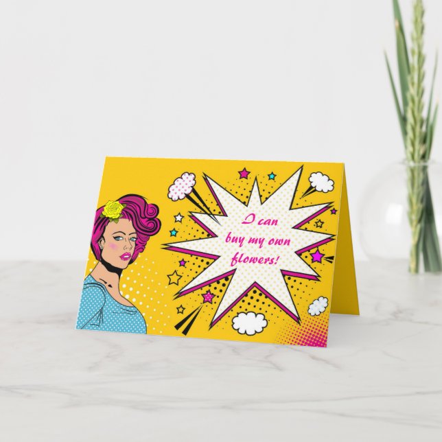 Tarjeta Divorciado Felizmente Editable (Anverso)