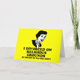 Tarjeta Divorcio divertido