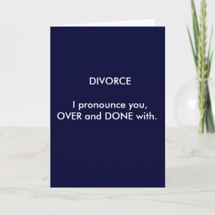 Tarjeta DIVORCIO, te lo declaro, HECHO con.