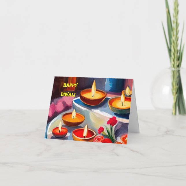 Tarjeta Diwali 9 (Anverso)