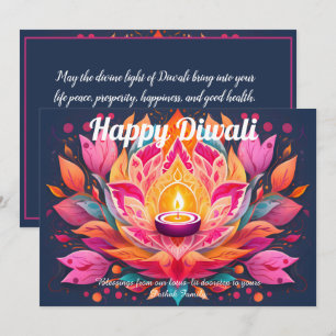 Tarjeta Diwali de Pétalos Personalizables Respland