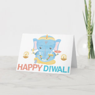 Tarjeta Diwali feliz