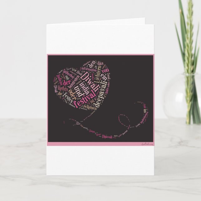 Tarjeta Diwali feliz (Anverso)