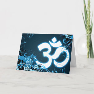 Tarjeta diwali feliz: OM de alta fidelidad brilla