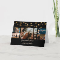 DIY 5 foto aniversario boda luces de cadena moda
