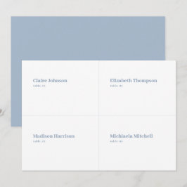 Tarjeta DIY para la plaza del Boda azul y blanco