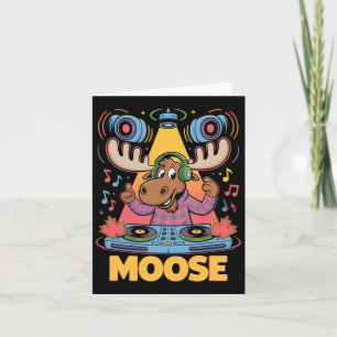 Tarjeta Dj Animal Moose Mezcla Ritmos Música Diversión