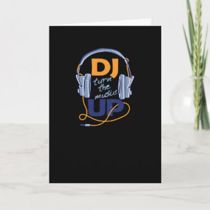 Tarjeta DJ enciende la música