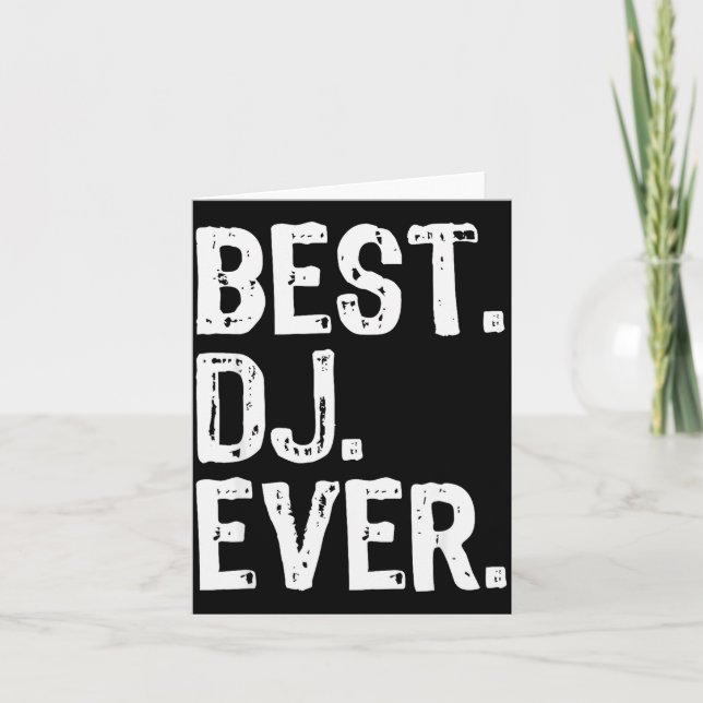 Tarjeta Dj Ever Funny Gift Christmas  (Anverso)
