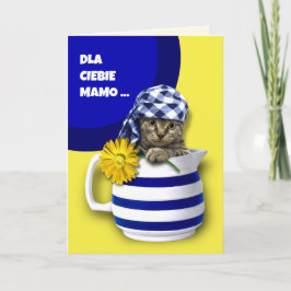 Tarjeta Dla Ciebie Mamo para el Día de la Madre en