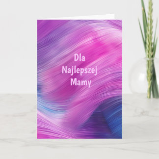 Tarjeta Dla Najlepszej Mamy – Pastelowa Akwarela