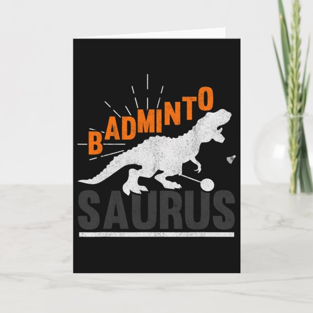 Tarjeta Dminto Saurus Rex Birdie Shuttle Dinosaur Dminton  (Anverso)