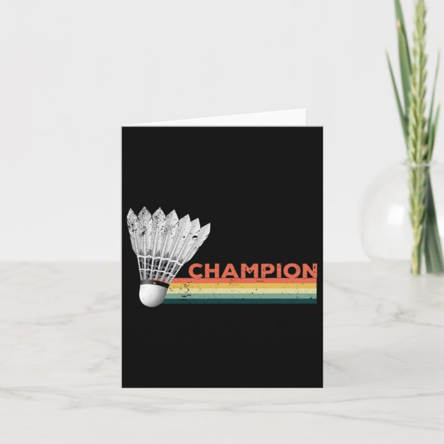 Tarjeta Dminton Player Champion (Anverso)