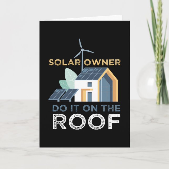 Tarjeta Do It On The Roof Solar Photovoltaic (Anverso)