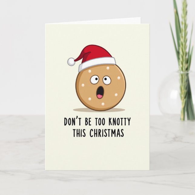 Tarjeta Do Not Be Too Knotty This Christmas (Anverso)